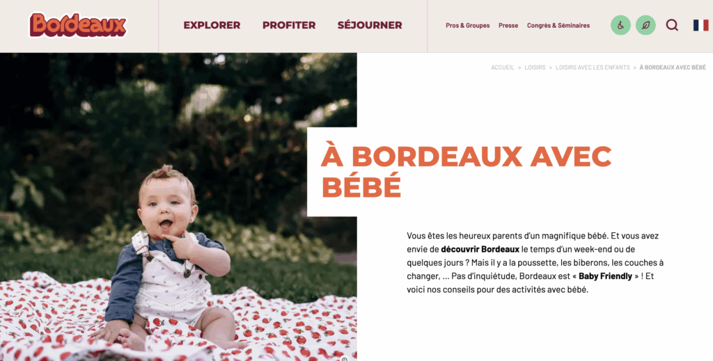 A Bordeaux avec un bébé
