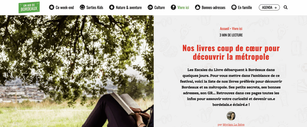 Liste de lectures sur bordeaux et ses alentours